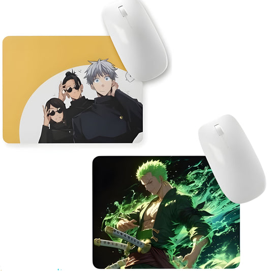 One Piece and Jujutsu Kaisen Combo Mouse Pad