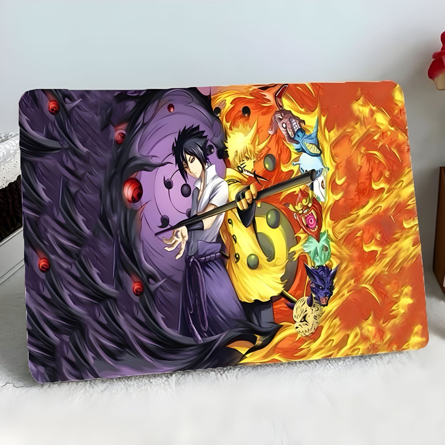 Naruto & Sasuke Laptop Skin with Free Stickers