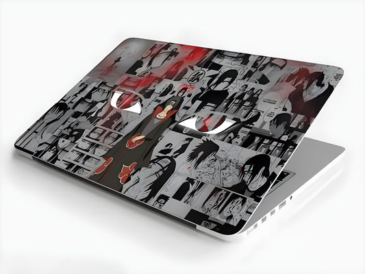 Itachi Uchiha Manga theme Laptop Skin with Free Stickers