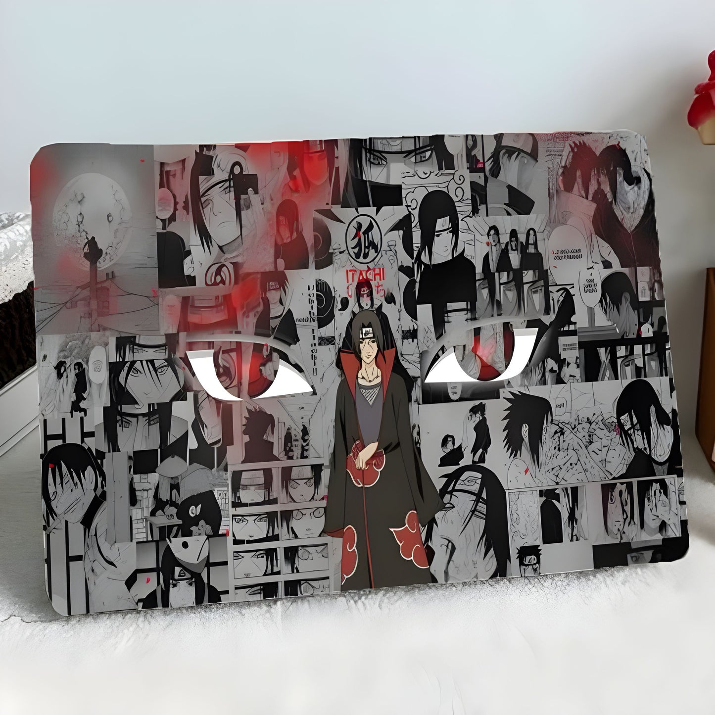 Itachi Uchiha Manga theme Laptop Skin with Free Stickers