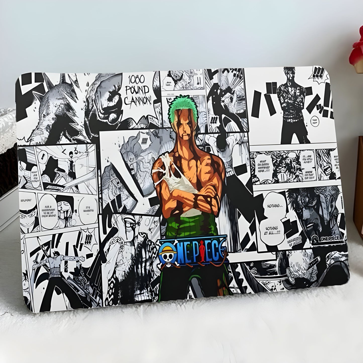 Zoro One Piece Manga Laptop Skin with Free Stickers