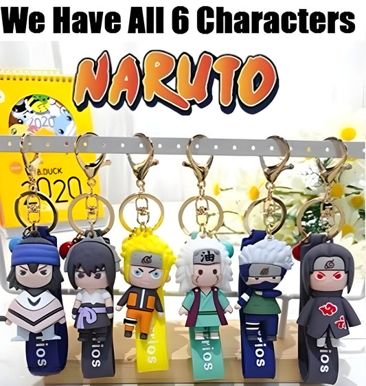 Naruto Pack of 6 Keychains