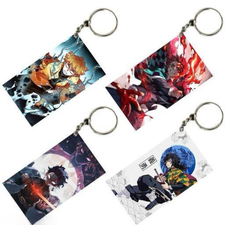 Demon Slayer Pack of 4 Key Chains