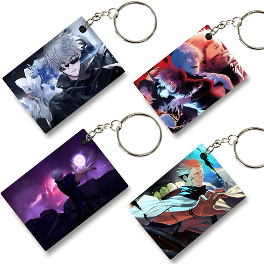 Sukuna & Gojo (Pack of 4) Key Chain