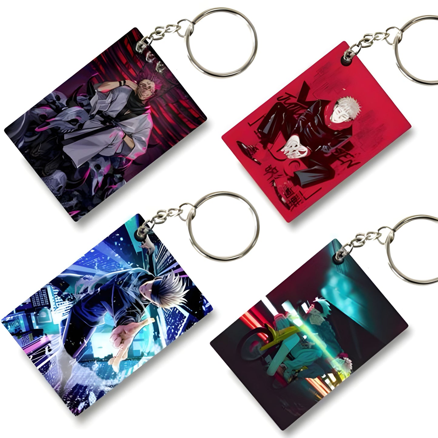 Gojo & Sukuna (Pack of 4) Key Chains