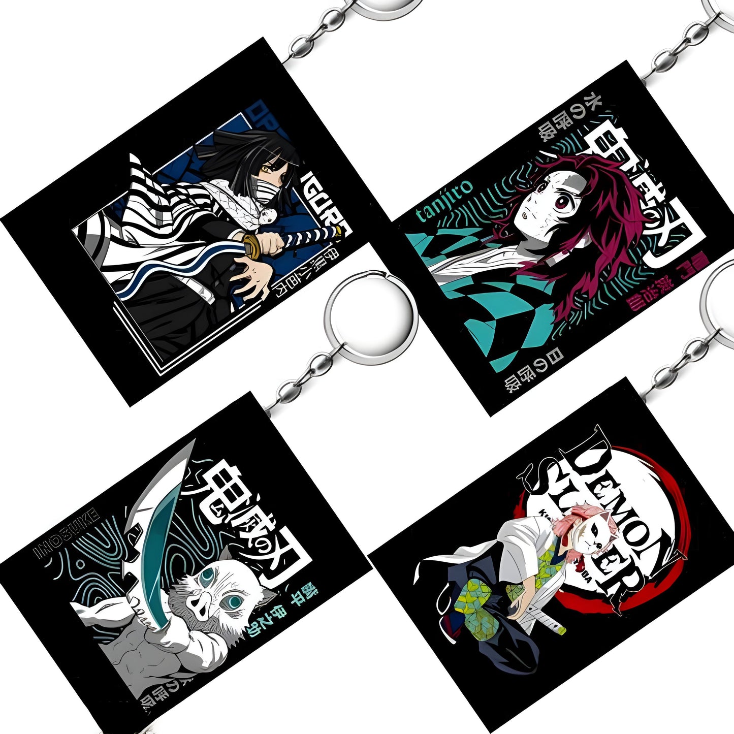 Demon Slayer (Pack of 4) Key Chains