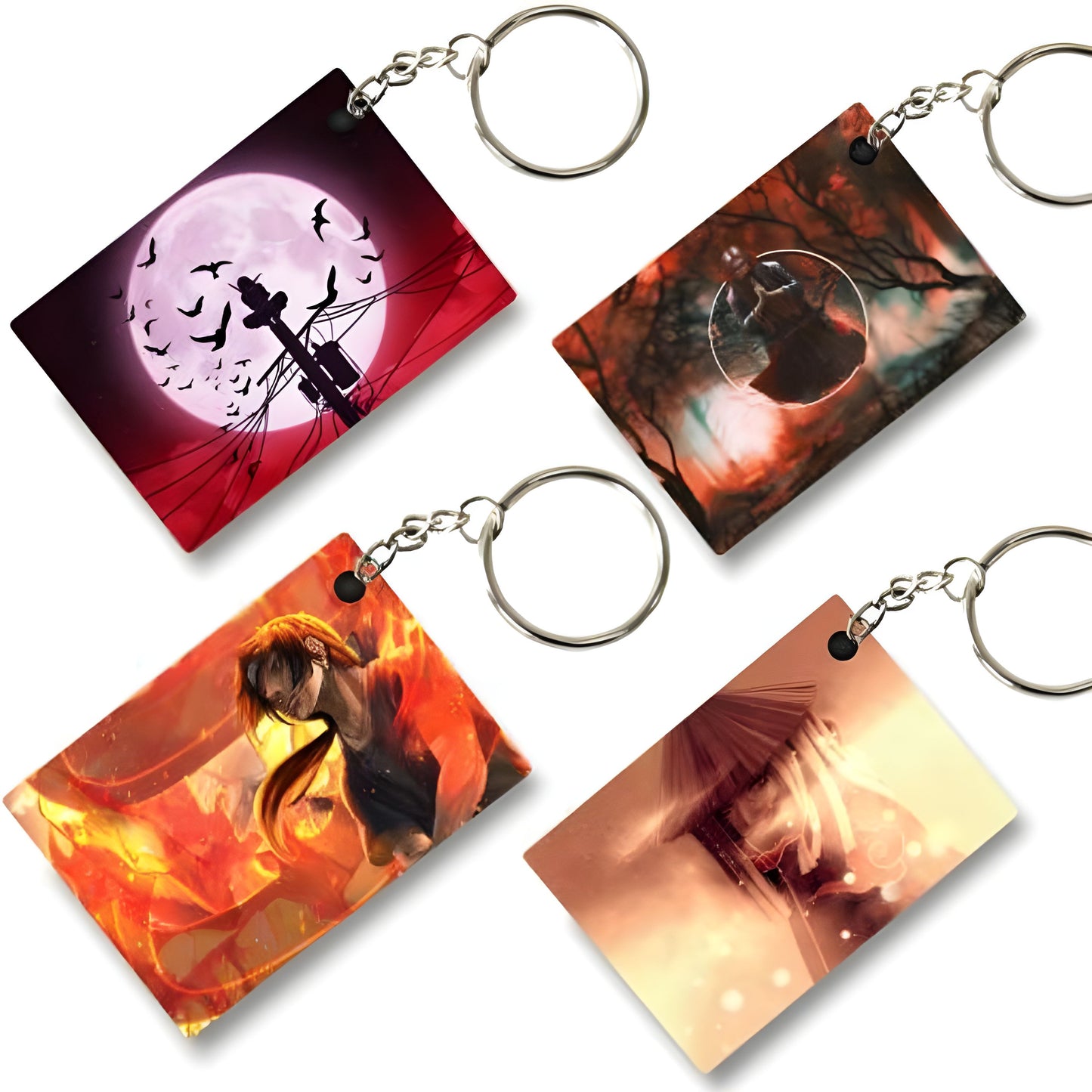 Itachi Uchiha Pack of 4 Key Chains