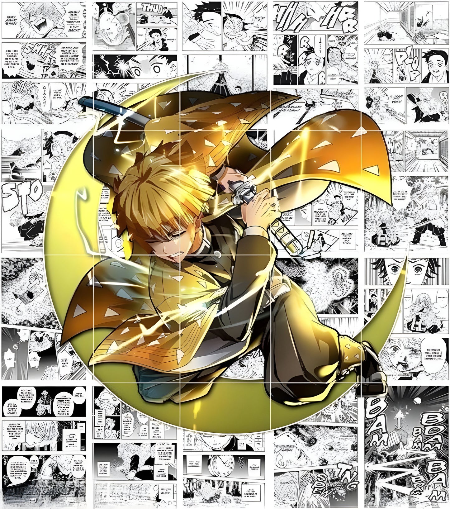 Zenitsu Mosaic Poster Pack (Set of 12)