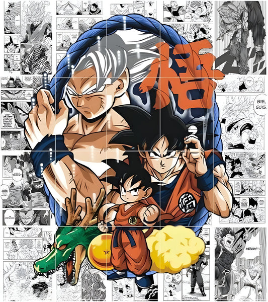 Goku Mosaic Poster Pack (Set of 12)