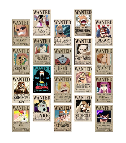 One Piece Wanted Poster Pack (24 Posters)