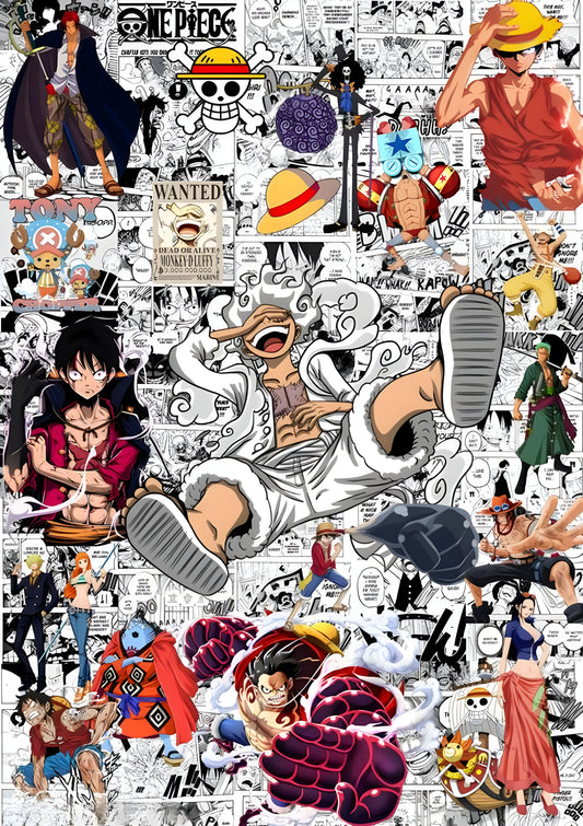 Luffy Mosaic Poster Set (25 Posters)