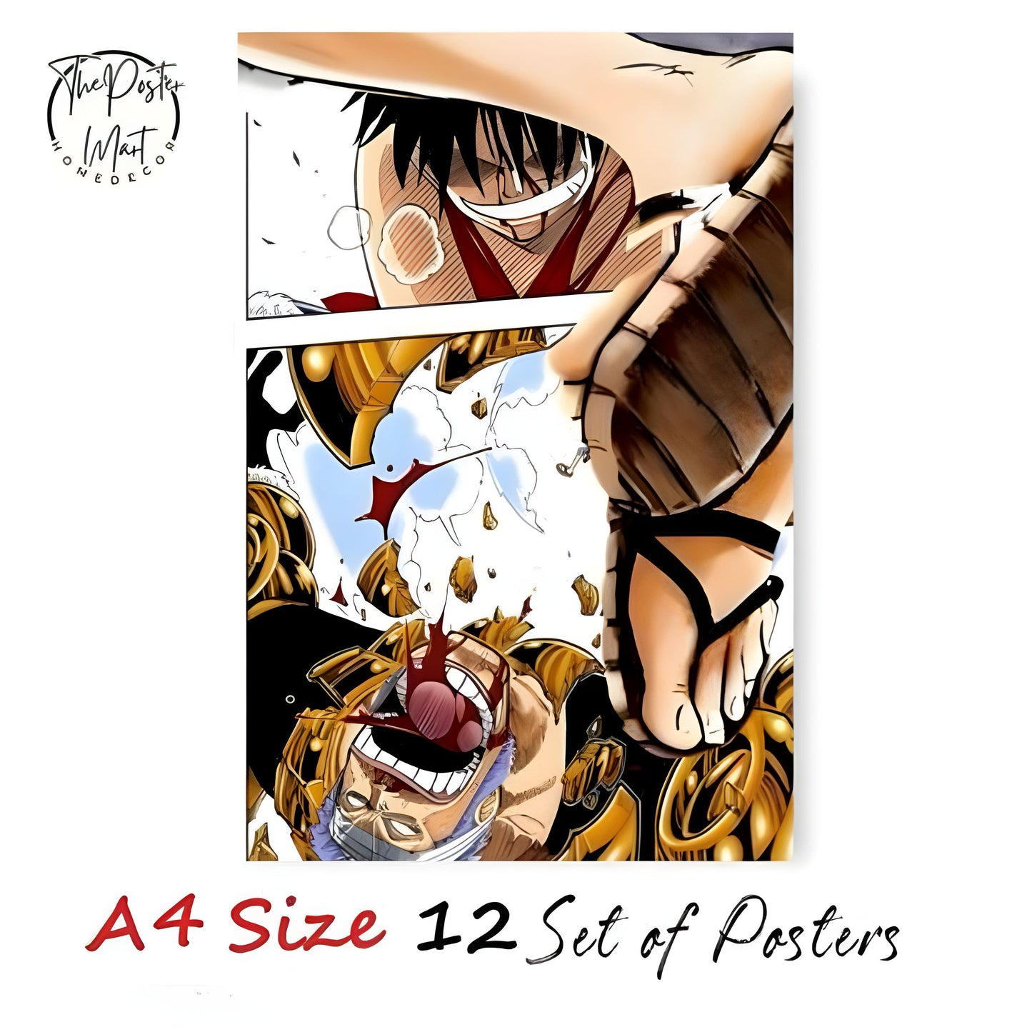 Luffy Mosaic Poster Set (12 Posters)