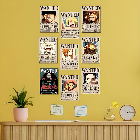 One Piece Wanted Poster Pack (9 Posters)