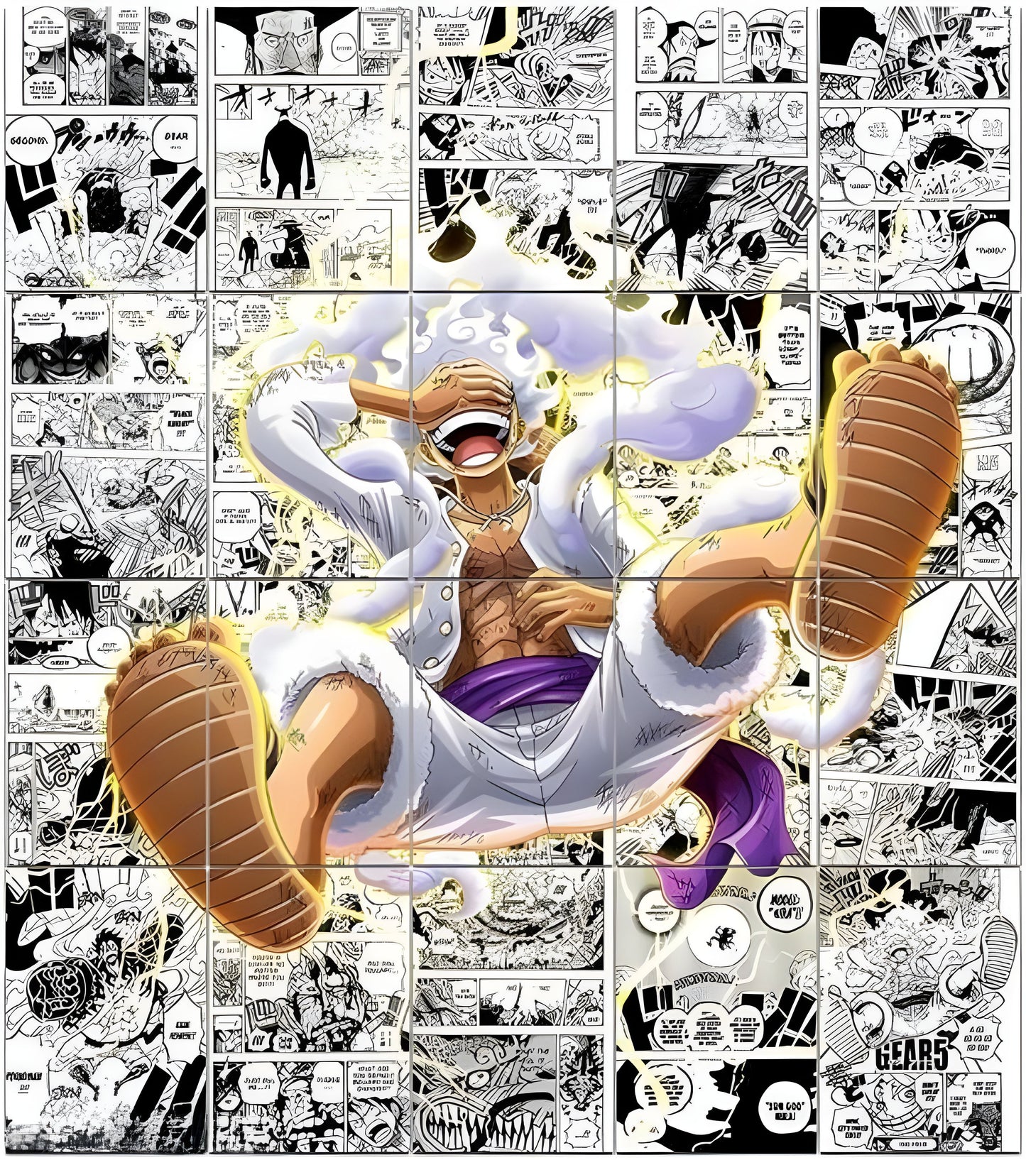 Luffy Mosaic Poster Set (12 Posters)