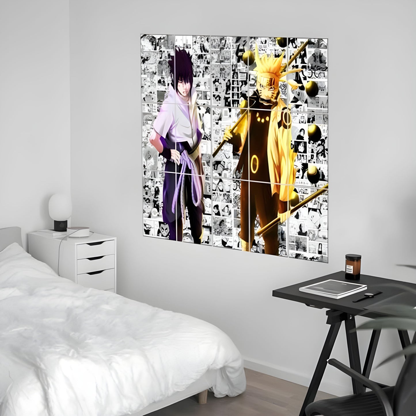 Naruto & Sasuke Mosaic Poster Set (15 Posters)