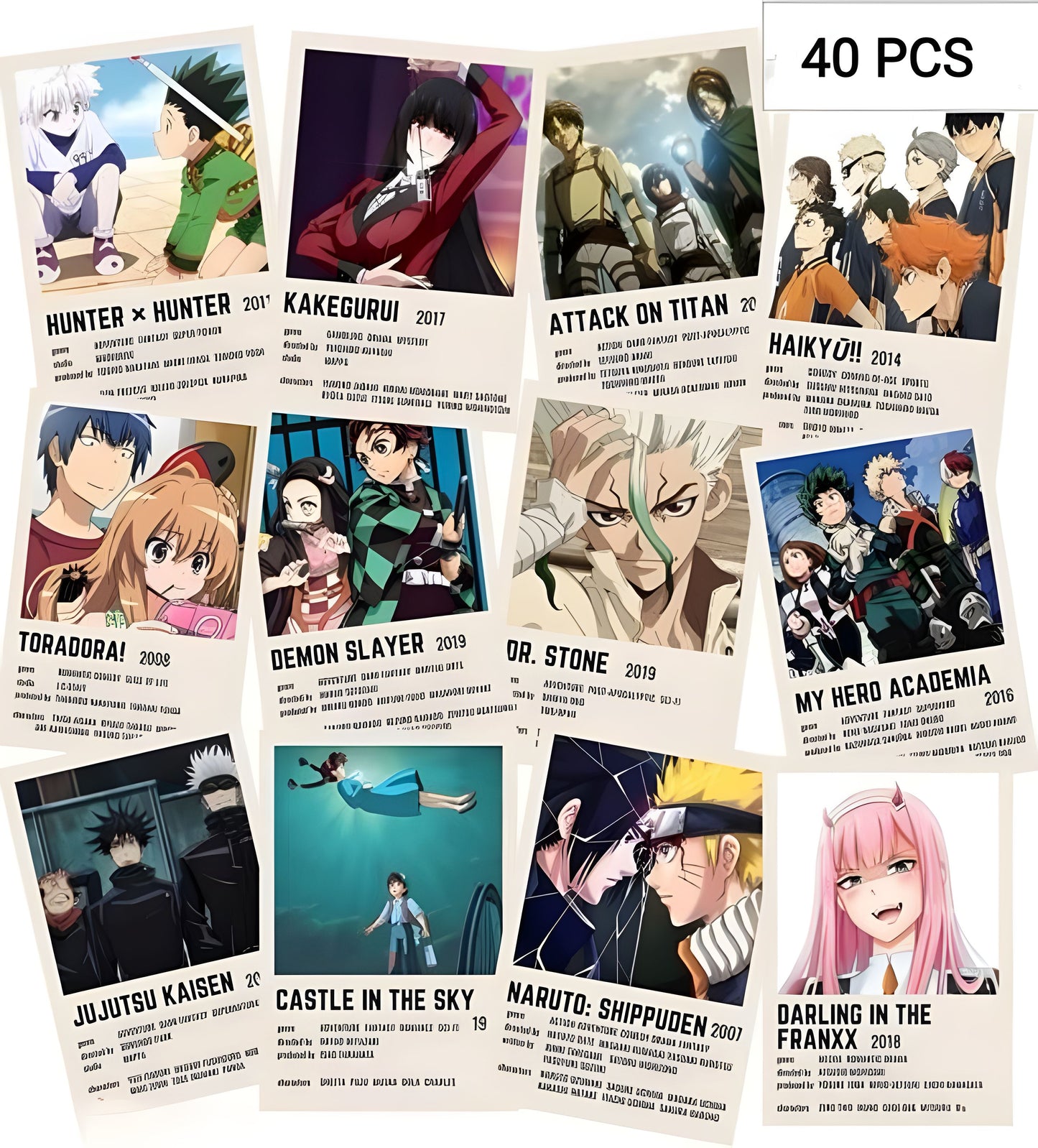 Mix Anime Poster (Pack of 40)