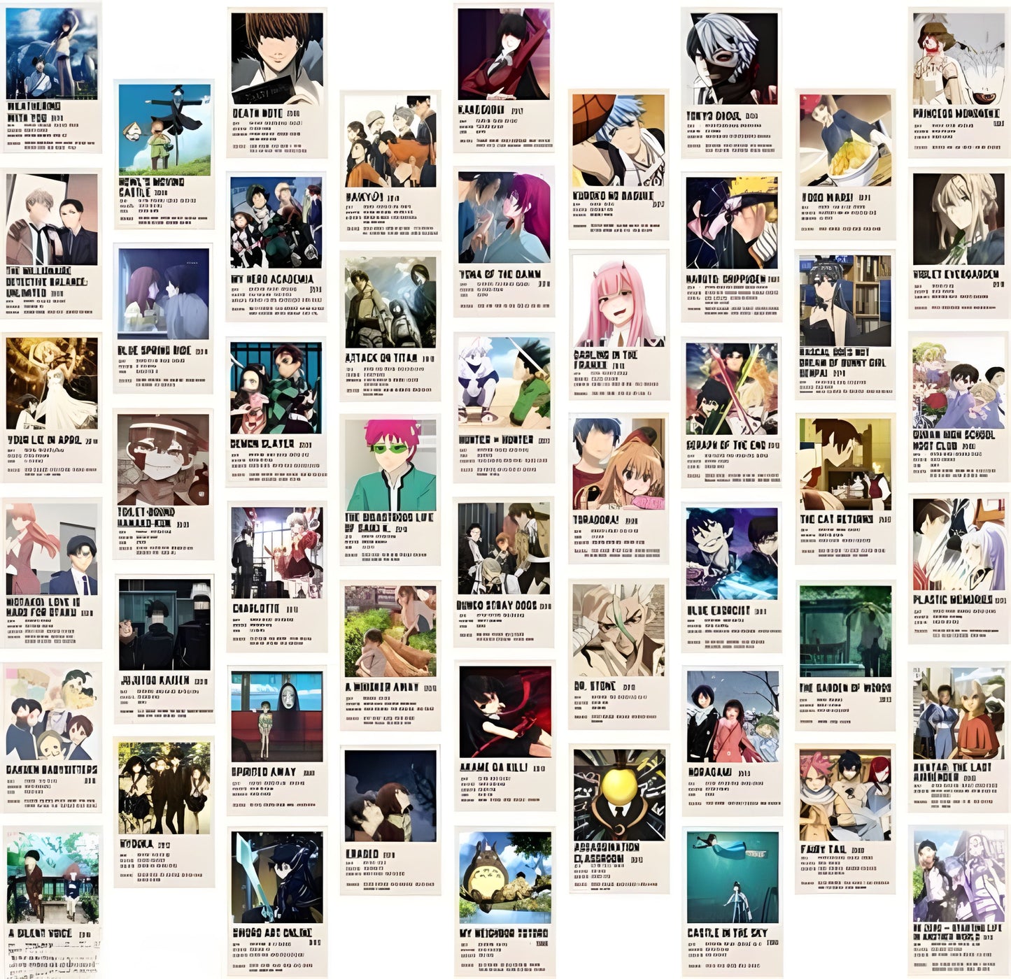 Mix Anime Poster (Pack of 40)