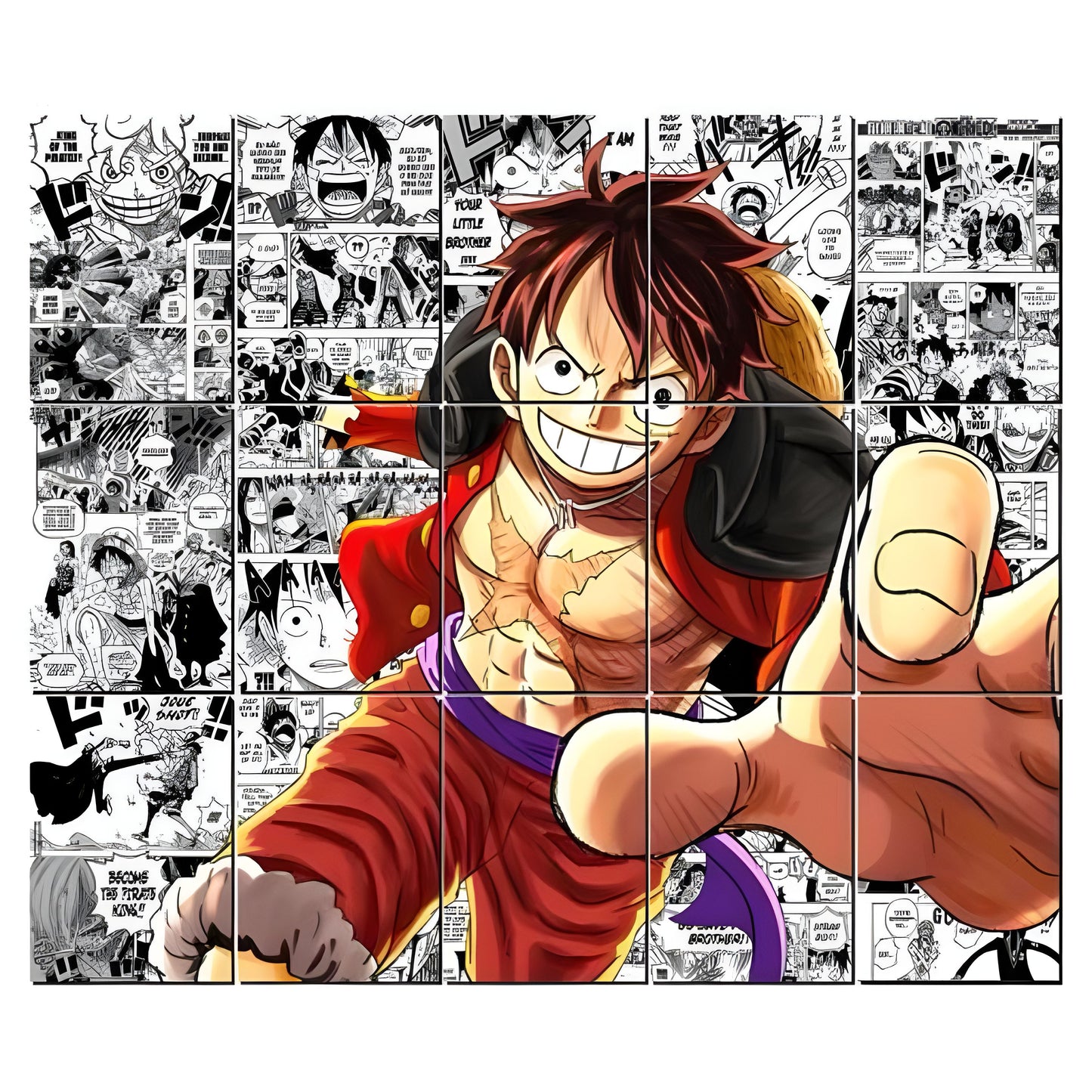 Luffy Mosaic Poster Set of 15