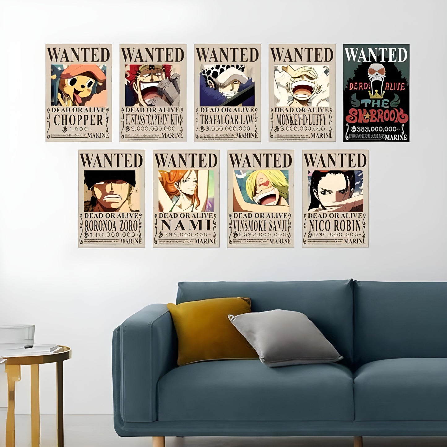 One Piece Wanted Poster Set (of 20)