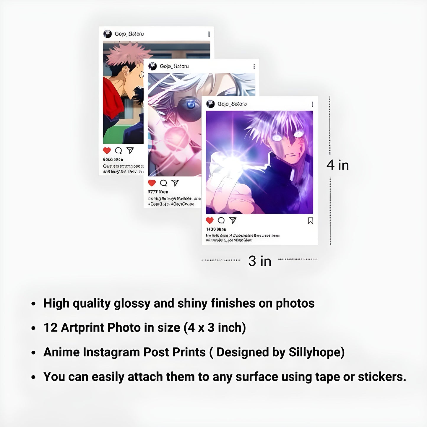 Jujutsu Kaisen Instagram Poster Pack of 12