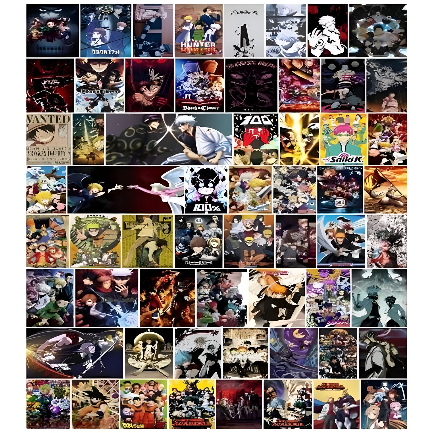 Mix Anime Poster Pack of 60 (Special Offer)