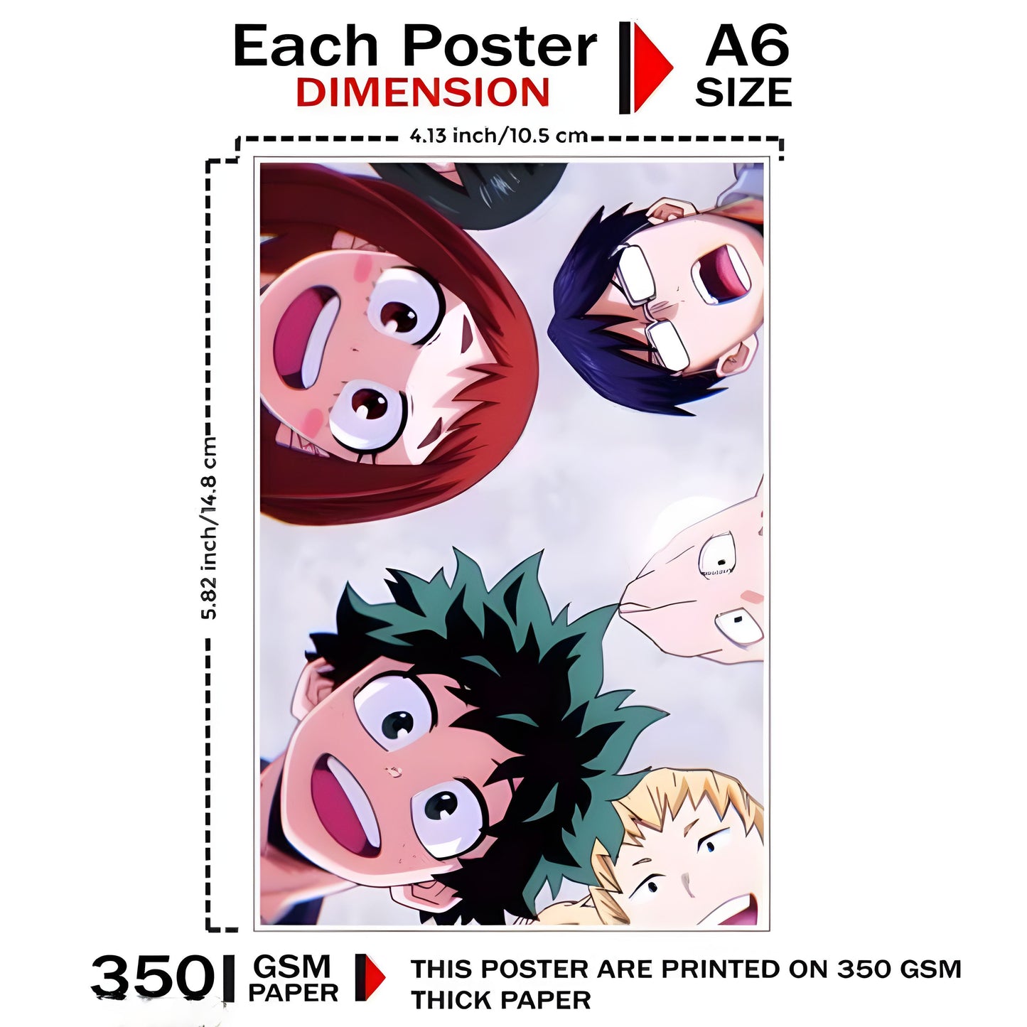 Mix Anime Poster Pack of 60