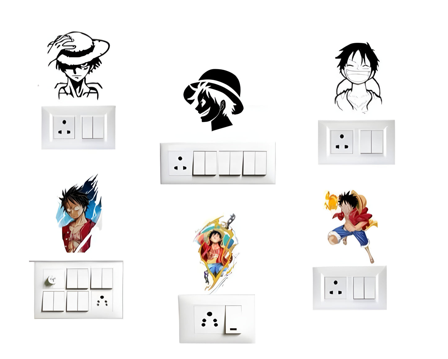 Luffy Wall Sticker Pack of 6