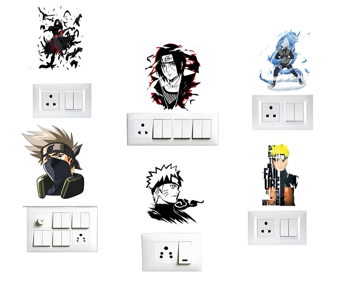 Naruto Wall Sticker Pack of 6