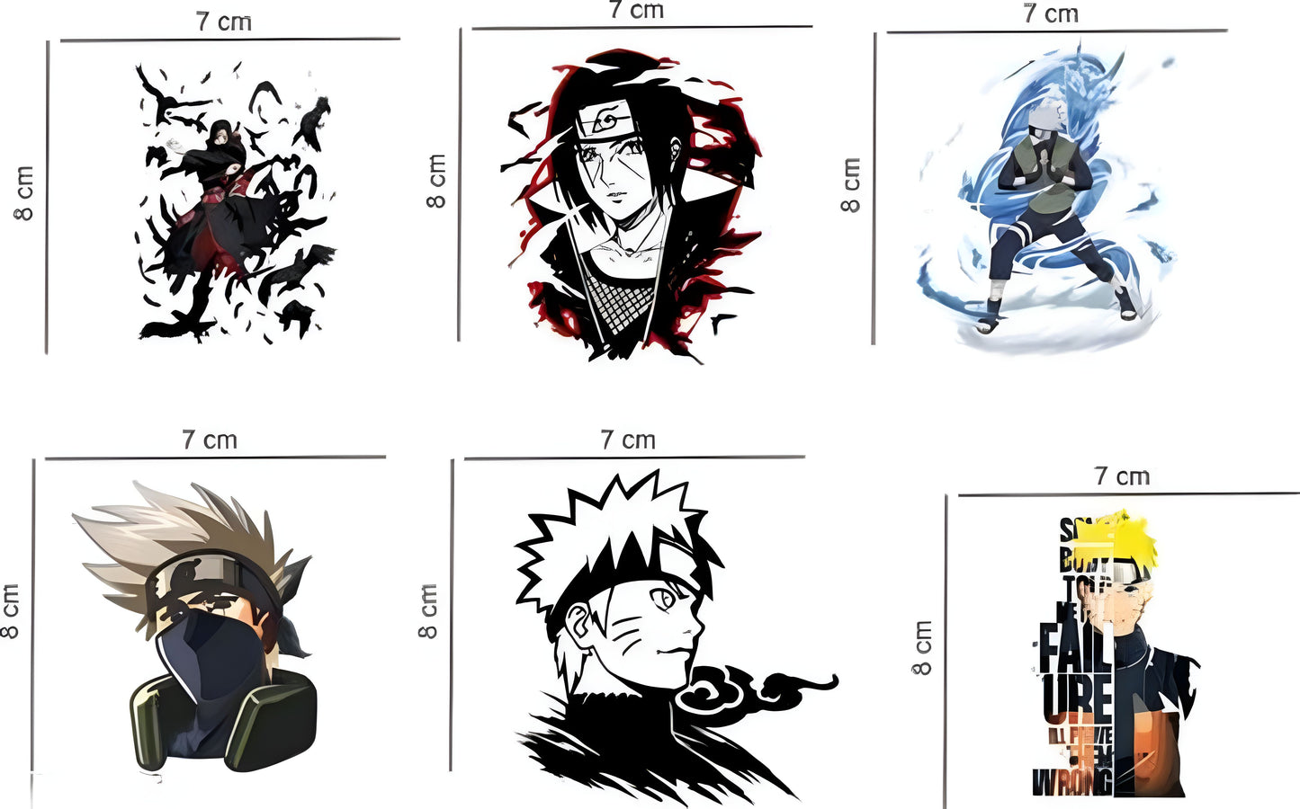 Naruto Wall Sticker Pack of 6