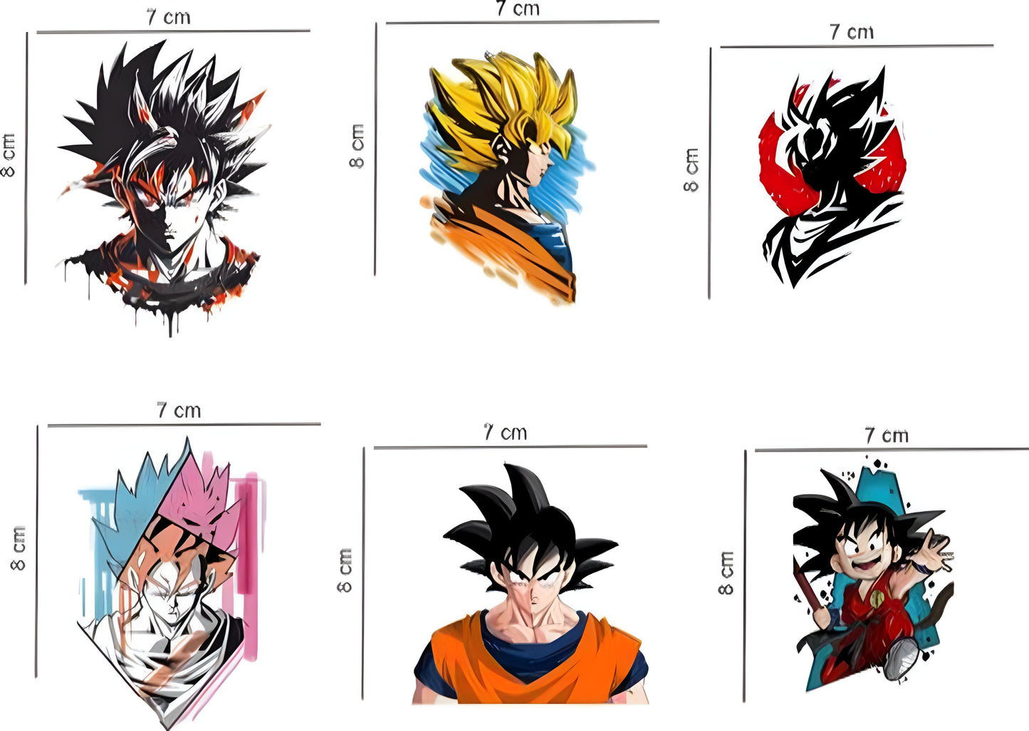 Goku Wall Sticker Pack of 6