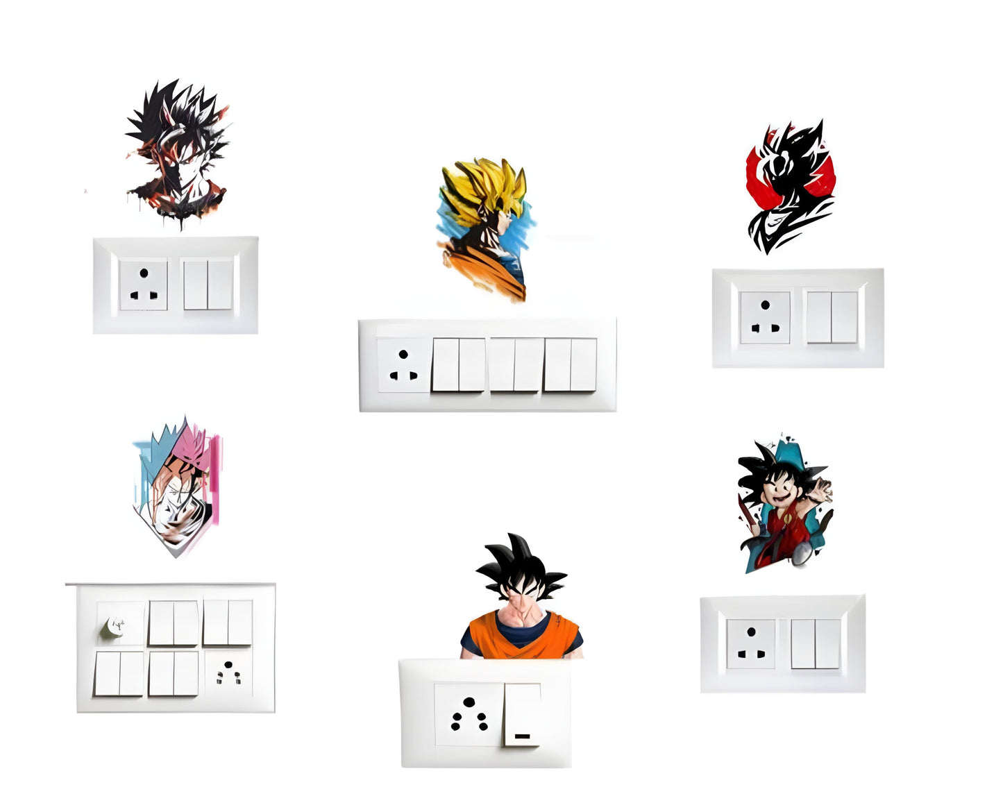 Goku Wall Sticker Pack of 6