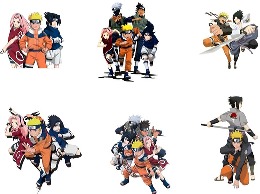 Naruto Team 7 Wall Sticker Pack of 6