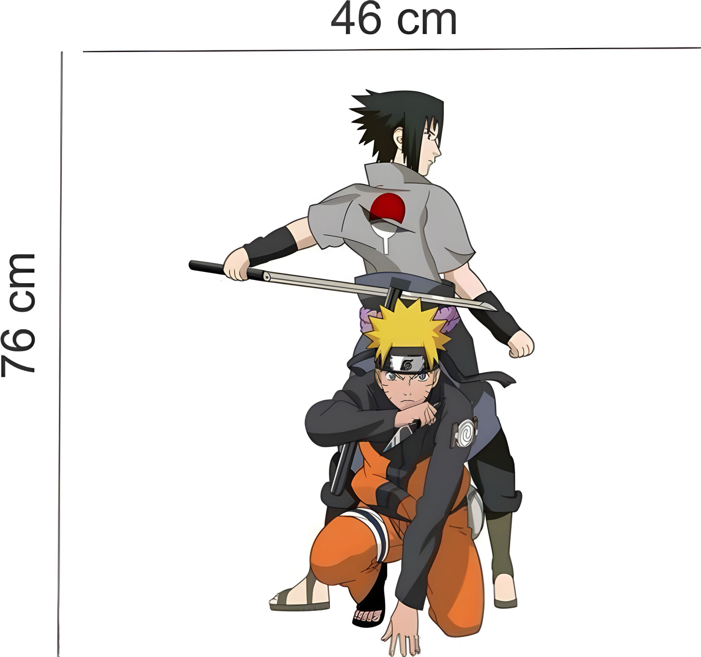 Naruto & Sasuke Wall Sticker