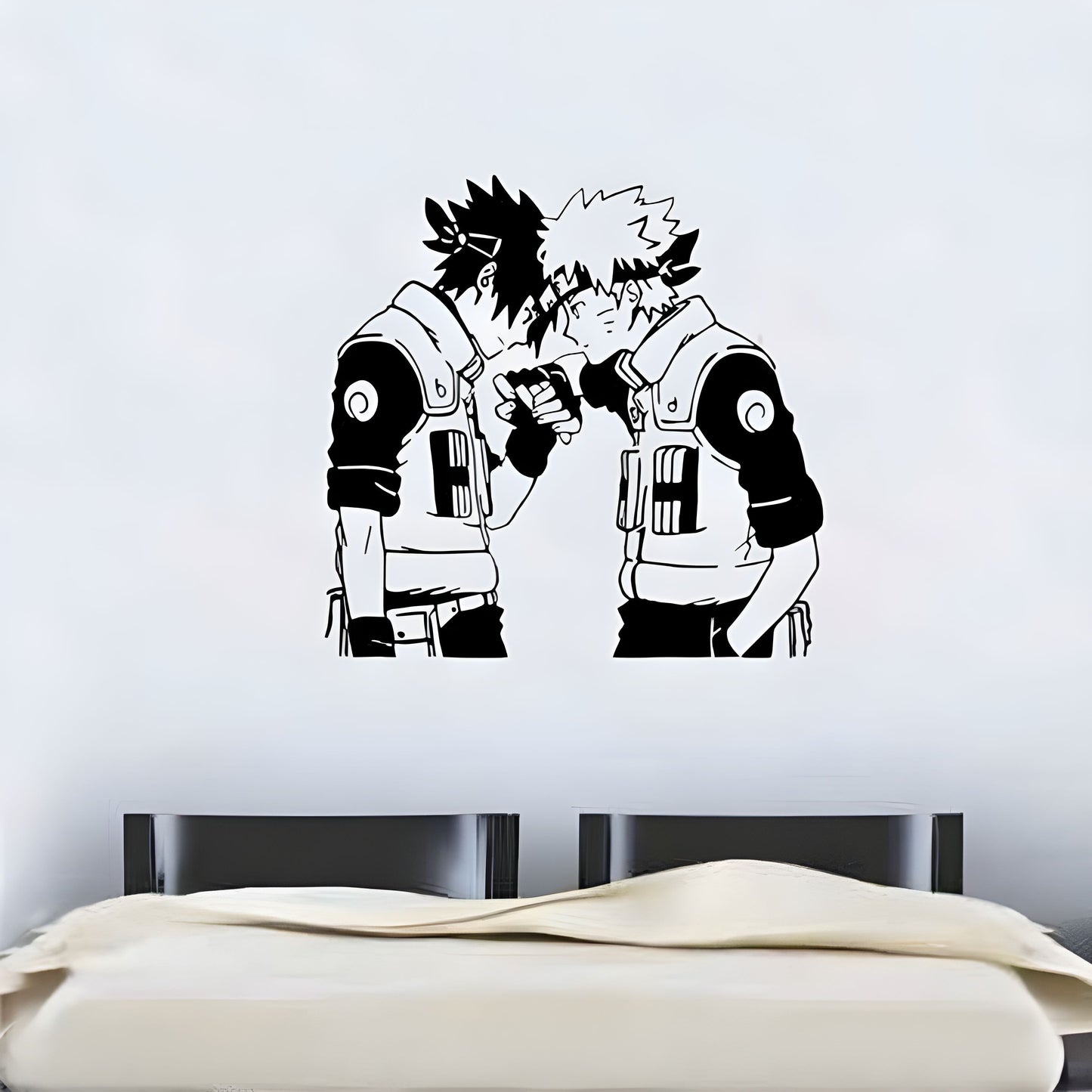 Naruto &  Sasuke Wall Sticker (Free Gift Included!)