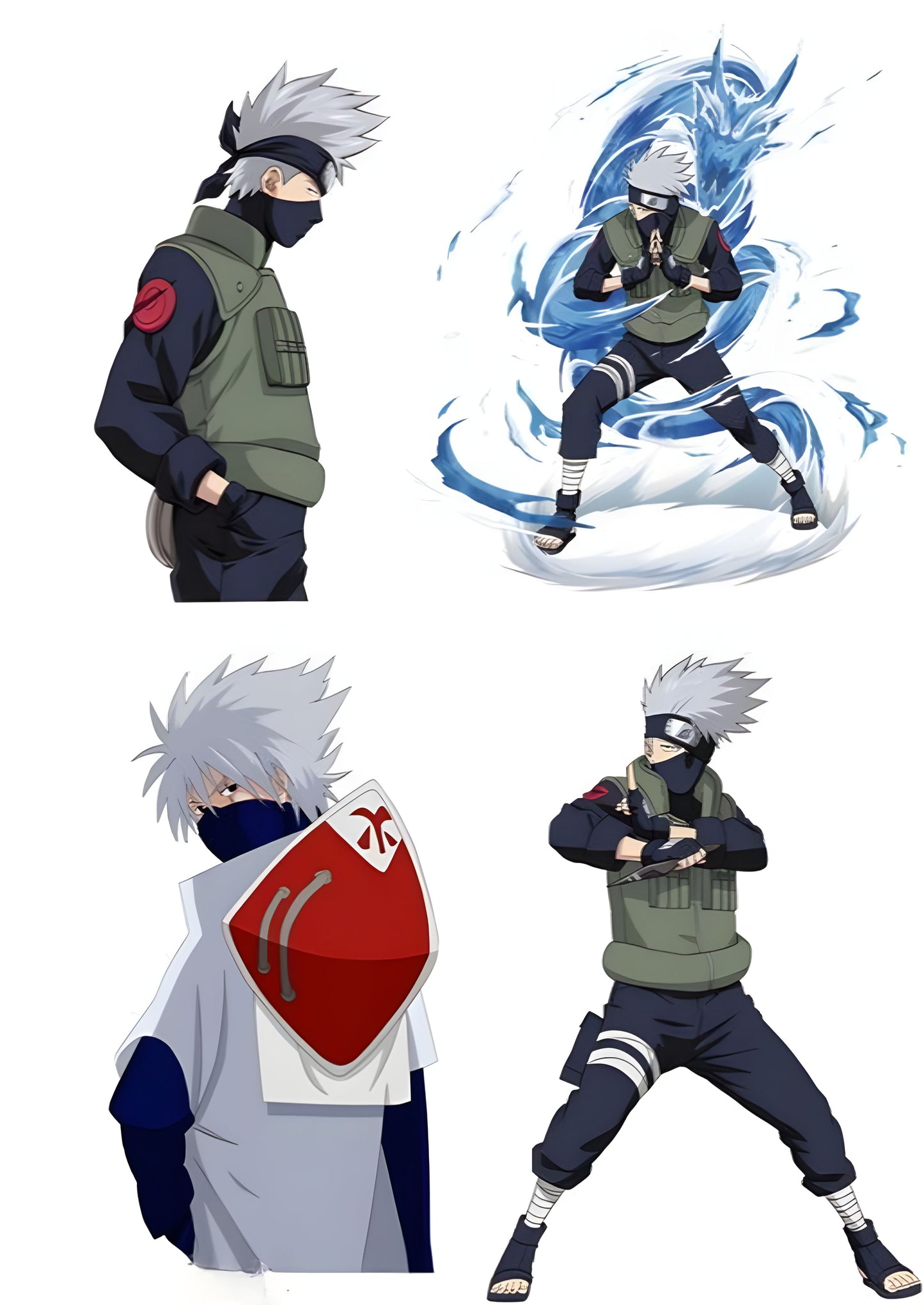 Kakashi Hatake Wall Sticker (Pack of 4)