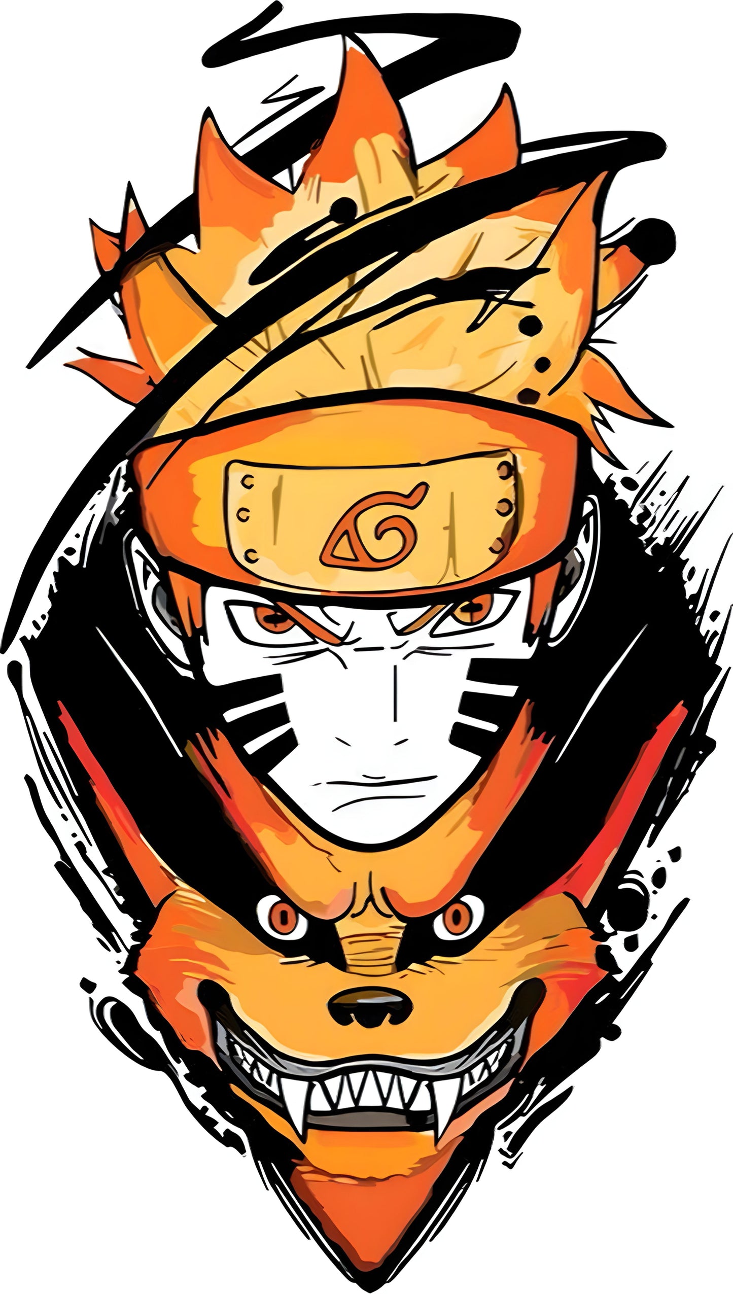 Naruto Uzumaki Wall Sticker - 59x35 cm