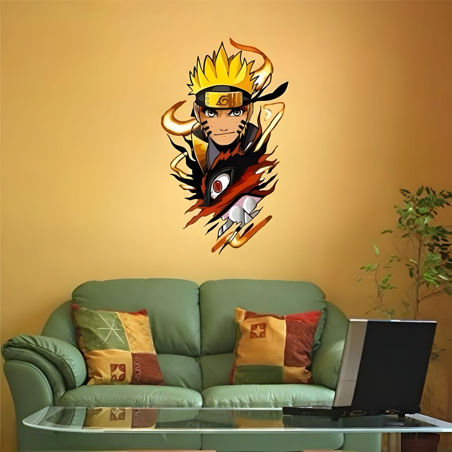 Naruto Uzumaki Wall Sticker - 59x35 cm