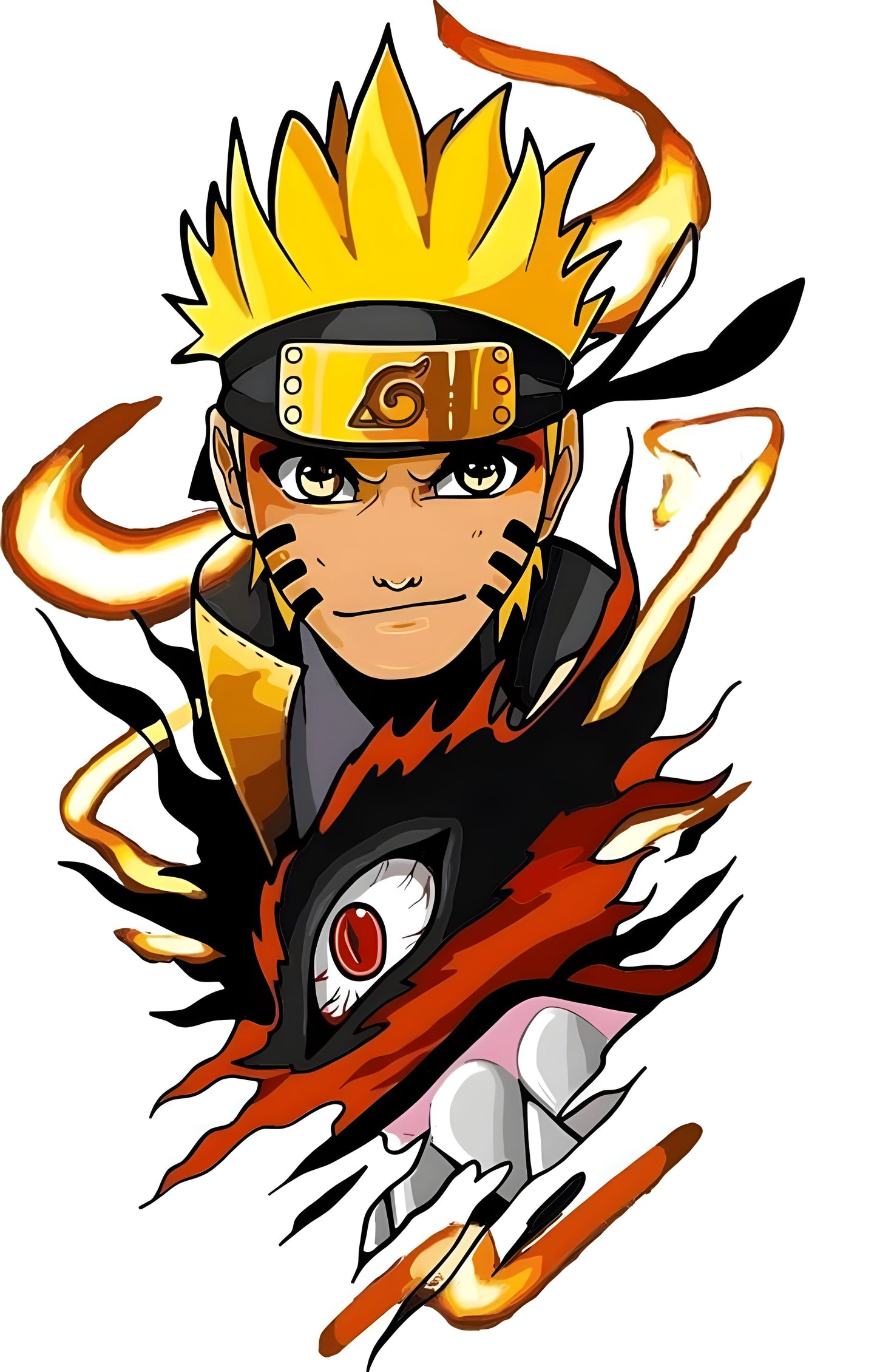 Naruto Uzumaki Wall Sticker - 59x35 cm