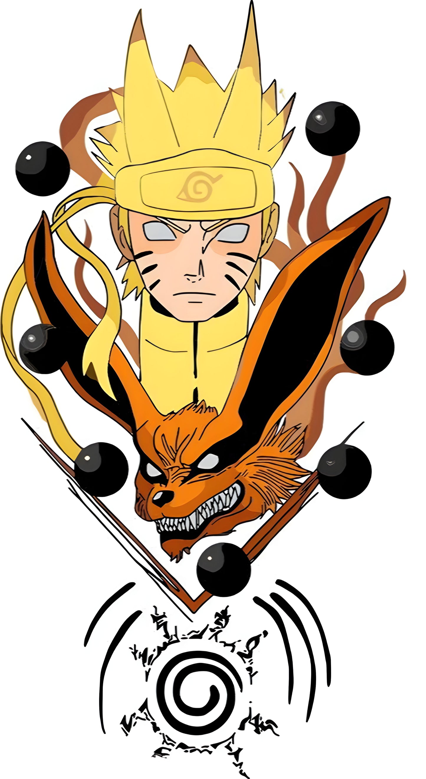 Naruto Uzumaki Wall Sticker - 59x39 cm