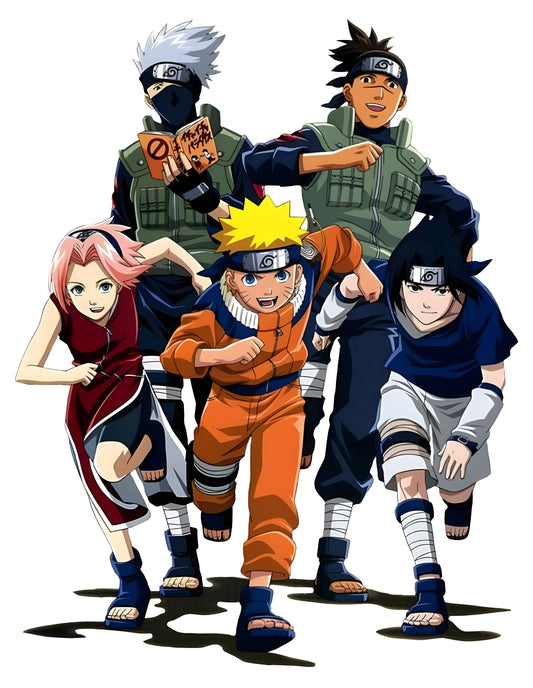 Naruto Team-7 Wall Sticker - 52x39 cm (Free Gifts Included)