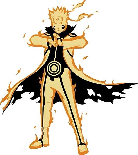 Naruto Uzumaki Wall Sticker - 73x66 cm