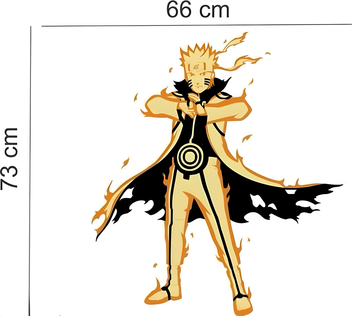 Naruto Uzumaki Wall Sticker - 73x66 cm