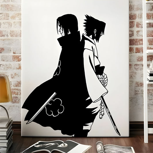 Itachi Uchiha & Sasuke Uchiha Wall Sticker - 49x59 cm