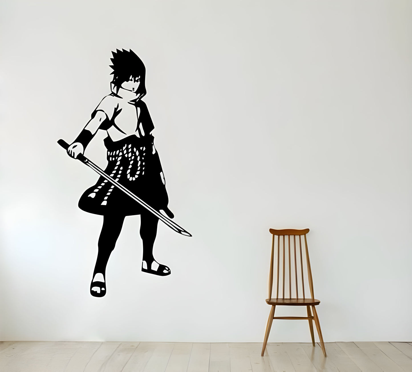 Sasuke Uchiha Wall Sticker - 30x59 cm (Free Gift Included)