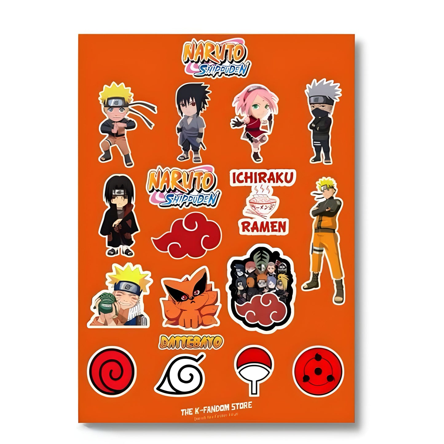 Naruto, AOT & One Piece Mini Stickers (Pack of 45)