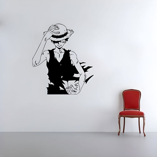 Luffy Wall Sticker (Free Gift Included!)