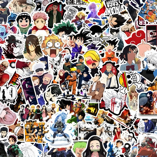 Mixed Anime Mini Stickers (Pack of 100)